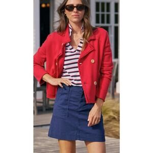 B72 Frank & Eileen Mini Belfast Coat Womens L Kate Middleton Inspo Old Money